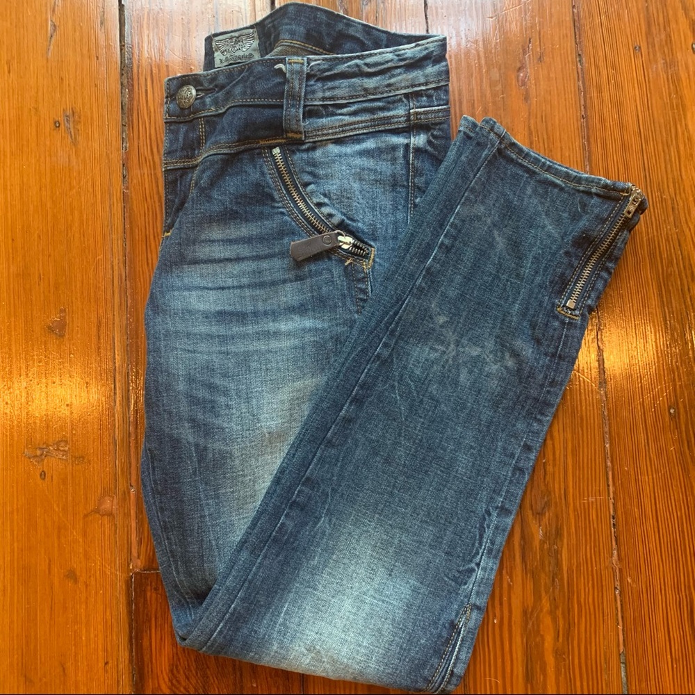 Express ReRock Skinny Jeans